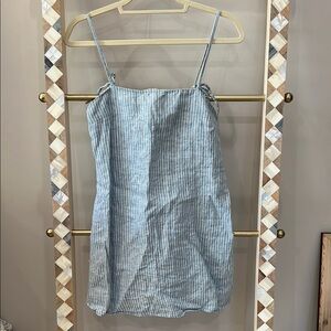 Reformation Blue Striped Dress